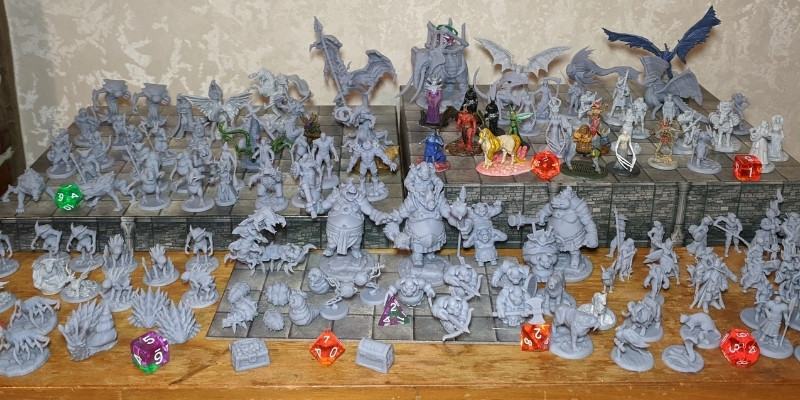 1L resin and miniatures