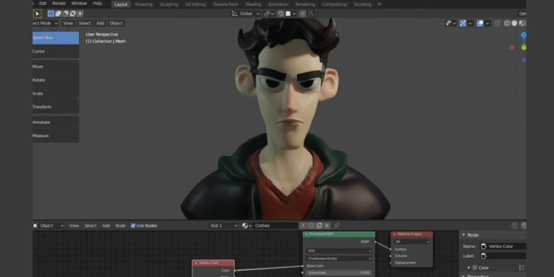 An image of a 3D modeled male