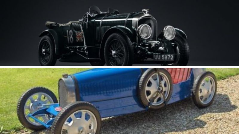 bugatti baby and bentley blower classic cars restored using mostly 3D printed car parts