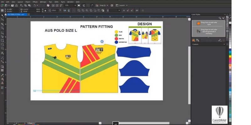 Designing for sublimation printing in CorelDraw