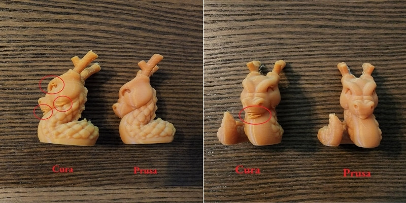 Cura vs Prusa Slicer: same settings but very different results on PLA prints