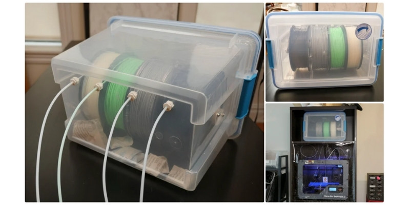 DIY dry box for filament from Instructables