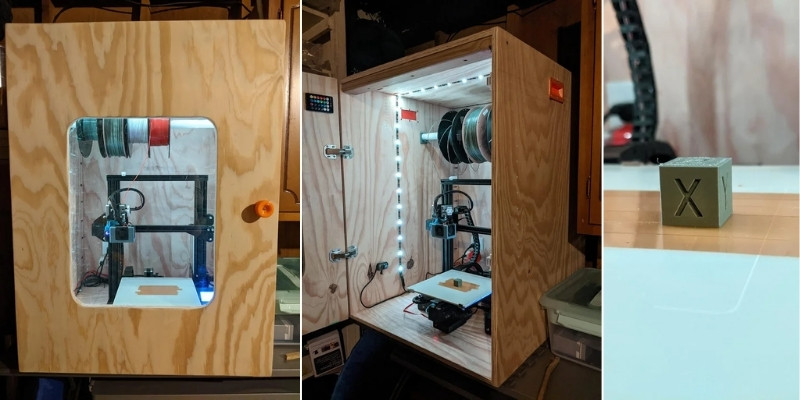 Ender 3 Enclosure made from plywood