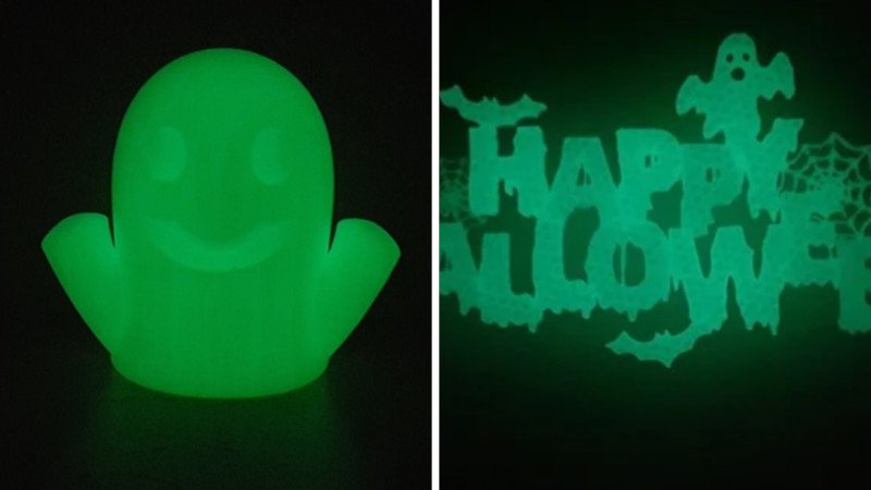 glow in the dark 3d printed halloween decorations
