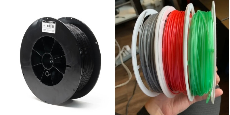 proto-pasta 3D printer conductive filament vs standard filament