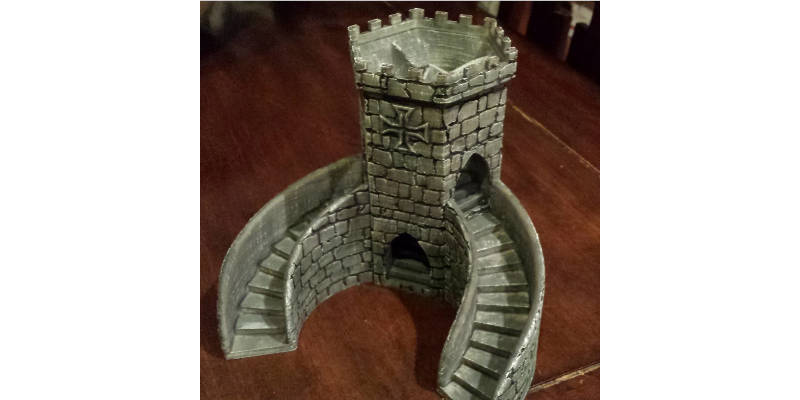 3-Way 3D Printed Dice Tower
