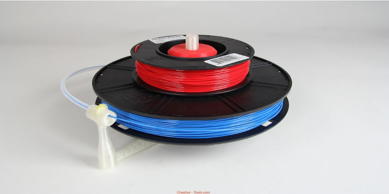 The Universal Standalone spool holder holding two spools
