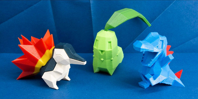 A collection of 3D printed pokémon