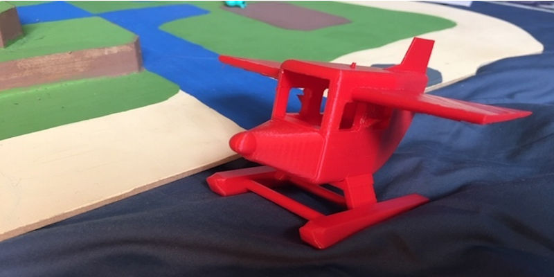 3D printed plane model