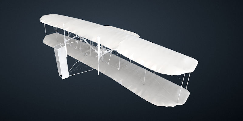 Wright Plane Model Blender