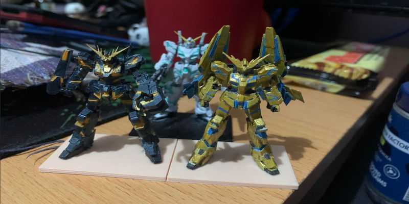 3D Printed Gundam Miniatures