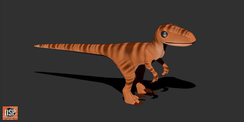 3D Printed Velociraptor