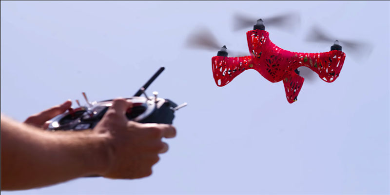 3D Printed Drone in Flight