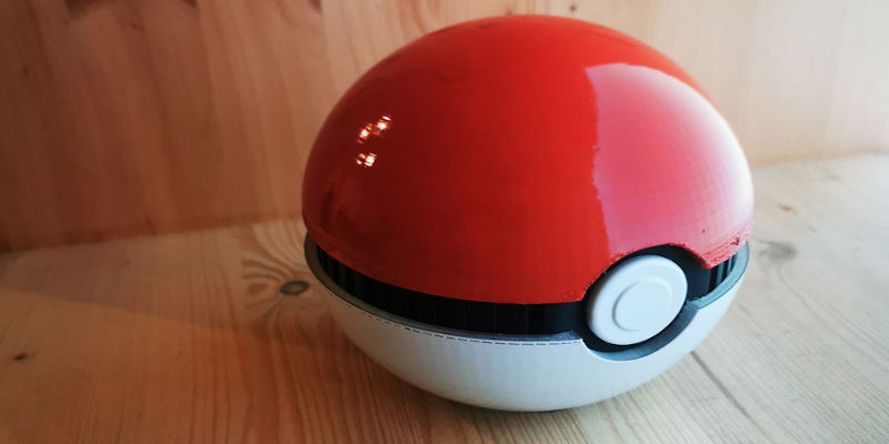 3D Printed Speaker Pokéball