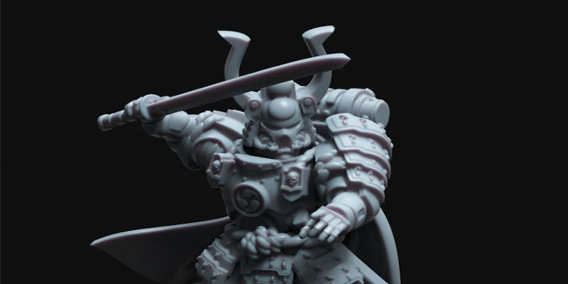 3D Printed Samurai Miniature