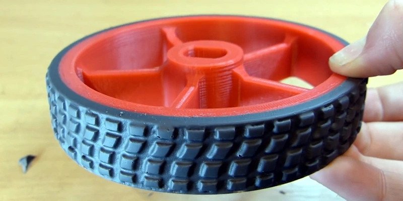 Rubber 3D printed tire