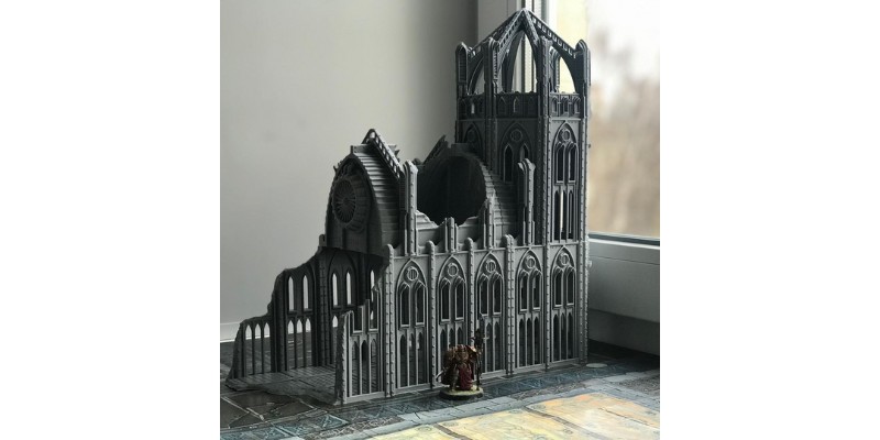 eSun PLA+ used to 3D print terrain used with miniatures