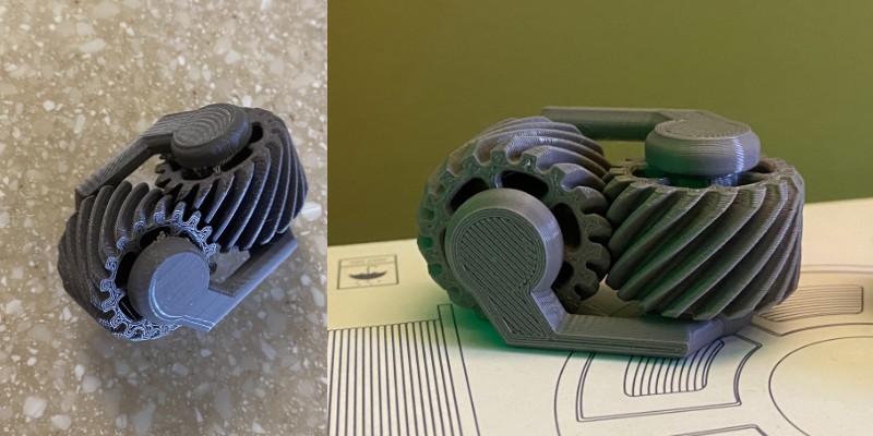 3D printed gear fidget