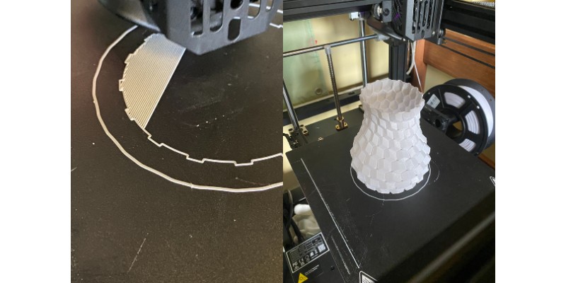 3D printing hexagonal vase