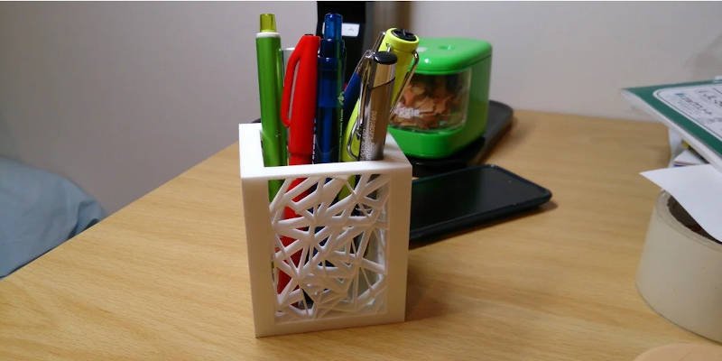 Cool 3D printed pencil holder pen box
