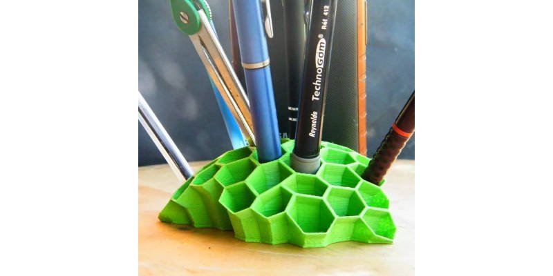 Wasp Nest 3D printed pencil holder