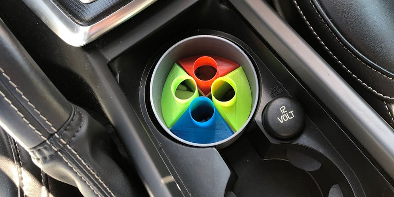 3D printed car accessory gum and candy container