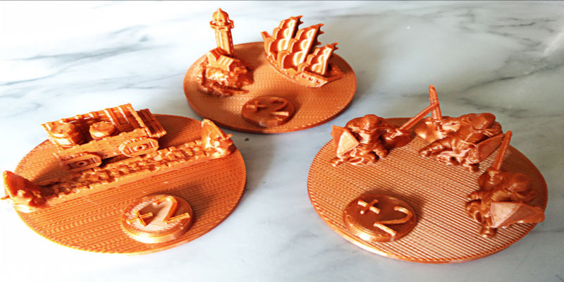 settlers of catan 3d printed trophies