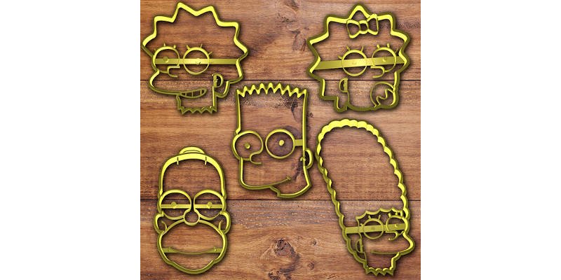 3D Printed Cookie Cutter Simpsons